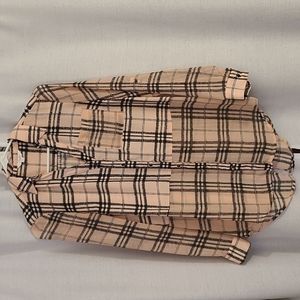 Candie's sheer plaid blouse